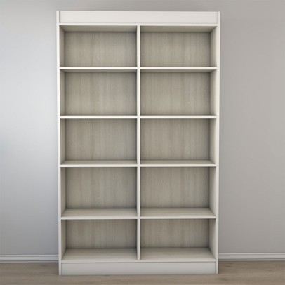 Armário Multiuso Albuquerque 4 Portas 8 Prateleiras Branco - Panorama Móveis