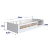 Cama Montessoriana Solteiro Affetto Branco - Completa Móveis