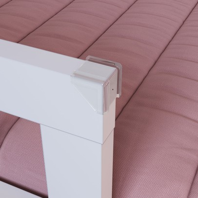 Cama Montessoriana Casal Affetto Aveiro Oak/Branco - Completa Móveis