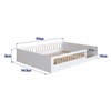Cama Montessoriana Casal Affetto Branco - Completa Móveis