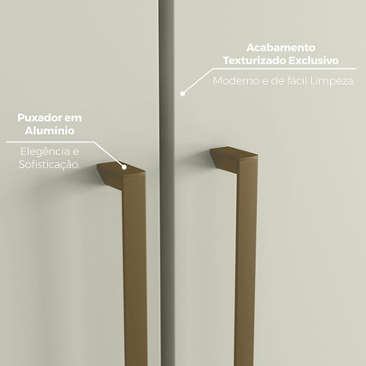 Guarda-Roupa Casal Modulado Seletto 9 Portas 9 Gavetas 11 Prateleiras Areia - Henn