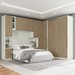 Guarda-Roupa Casal Modulado Seletto 9 Portas 9 Gavetas Me14 Areia/Jequitibá - Henn