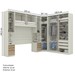 Guarda-Roupa Casal Modulado Seletto 9 Portas 9 Gavetas com Espelho Areia Hp/Jequitibá - Henn