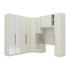 Guarda-Roupa Solteiro Modulado Seletto 9 Portas 6 Gavetas com Espelho Areia Hp - Henn
