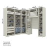 Guarda-Roupa Solteiro Modulado Seletto 9 Portas 6 Gavetas com Espelho Areia Hp - Henn