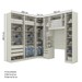 Guarda-Roupa Solteiro Modulado Seletto 9 Portas 3 Gavetas Areia Hp - Henn
