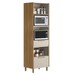 Torre Quente Atena 2 Portas 2 Gavetas 100% Mdf Jequitibá/Off White Fosco - Linea Brasil