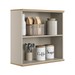 Armário Aéreo Cozinha 80 Cm Atena 2 Portas 100% Mdf Jequitibá/Off White Fosco - Linea Brasil