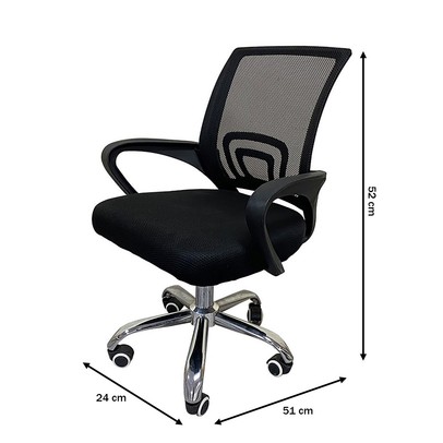 Cadeira para Escritório Lauren Cm1 Preto - Be Smart