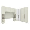 Guarda-Roupa Casal Modulado Seletto 11 Portas 9 Gavetas com Espelho Me20 Areia - Henn