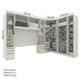 Guarda-Roupa Casal Modulado Seletto 11 Portas 9 Gavetas com Espelho Me20 Areia - Henn