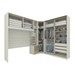 Guarda-Roupa Casal Modulado Seletto 8 Portas 6 Gavetas com Espelho Me21 Areia/Jequitibá - Henn