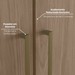 Guarda-Roupa Casal Modulado Seletto 8 Portas 6 Gavetas com Espelho Me21 Areia/Jequitibá - Henn