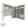 Guarda-Roupa Casal Modulado Seletto 8 Portas 6 Gavetas com Espelho Me21 Areia/Jequitibá - Henn