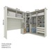 Guarda-Roupa Casal Modulado Seletto 8 Portas 6 Gavetas com Espelho Me21 Areia/Jequitibá - Henn