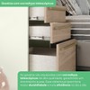 Guarda-Roupa Casal Modulado Seletto 8 Portas 6 Gavetas com Espelho Me22 Areia/Jequitibá - Henn