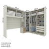 Guarda-Roupa Casal Modulado Seletto 8 Portas 6 Gavetas Me24 Areia/Jequitibá - Henn