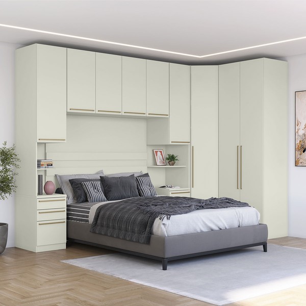 Guarda-Roupa Casal Modulado Seletto 9 Portas 6 Gavetas Me33 Areia - Henn