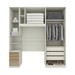 Guarda-Roupa Solteiro Modulado Seletto 5 Portas 6 Gavetas Me25 Areia/Jequitibá - Henn