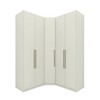 Guarda-Roupa Solteiro Modulado Seletto 5 Portas Me32 Areia - Henn