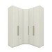 Guarda-Roupa Solteiro Modulado Seletto 5 Portas Me32 Areia - Henn