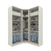 Guarda-Roupa Solteiro Modulado Seletto 5 Portas Me32 Areia - Henn