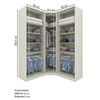 Guarda-Roupa Solteiro Modulado Seletto 5 Portas Me32 Areia - Henn