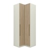 Guarda-Roupa Solteiro Modulado Seletto 2 Portas Me26 Areia/Jequitibá - Henn