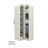 Guarda-Roupa Solteiro Modulado Seletto 2 Portas Me26 Areia/Jequitibá - Henn