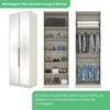Guarda-Roupa Casal Modulado Seletto 6 Portas 3 Gavetas com Espelho Me31 Areia - Henn