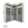 Guarda-Roupa Casal Modulado Seletto 6 Portas 3 Gavetas com Espelho Me31 Areia - Henn