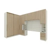 Guarda-Roupa Casal Modulado Seletto 9 Portas 9 Gavetas Me30 Areia/Jequitibá - Henn