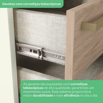Guarda-Roupa Casal Modulado Seletto 9 Portas 9 Gavetas Me30 Areia/Jequitibá - Henn