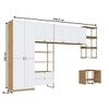 Guarda-Roupa Casal Modulado Infinity 10 Portas 2 Gavetas Savana/Branco Fosco - Genialflex