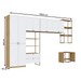 Guarda-Roupa Casal Modulado Infinity 10 Portas 2 Gavetas Savana/Branco Fosco - Genialflex