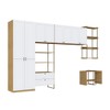 Guarda-Roupa Casal Modulado Infinity 10 Portas 2 Gavetas Savana/Branco Fosco - Genialflex