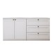 Cômoda Infinity 2 Portas 3 Gavetas 100% Mdf Branco Fosco - Genialflex