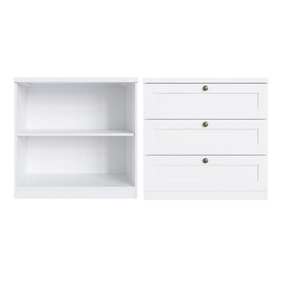 Cômoda Infinity 2 Portas 3 Gavetas 100% Mdf Branco Fosco - Genialflex