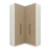 Guarda-Roupa Solteiro Modulado Seletto 4 Portas 3 Gavetas Me27 Areia/Jequitibá - Henn