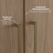 Guarda-Roupa Solteiro Modulado Seletto 5 Portas 3 Gavetas Me28 Areia/Jequitibá - Henn