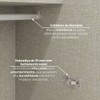 Guarda-Roupa Solteiro Modulado Seletto 5 Portas 3 Gavetas Me28 Areia/Jequitibá - Henn