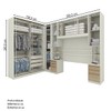 Guarda-Roupa Casal Modulado Seletto 8 Portas 9 Gavetas Me29 Areia/Jequitibá - Henn