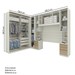 Guarda-Roupa Casal Modulado Seletto 8 Portas 9 Gavetas Me29 Areia/Jequitibá - Henn