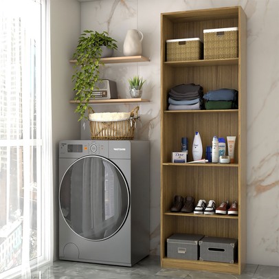 Armário Multiuso Andorra 2 Portas 4 Prateleiras Marrocos - Panorama Móveis