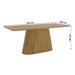 Mesa de Madeira Olívia 200 Cm com Vidro Nature - Henn
