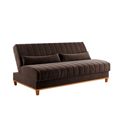 Sofá Cama 3 Lugares Reclinável Tequila Bombom - Vian