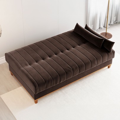 Sofá Cama 3 Lugares Reclinável Tequila Bombom - Vian