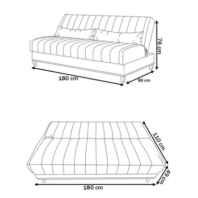 Sofá Cama 3 Lugares Reclinável Tequila Rosa - Vian