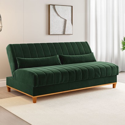 Sofá Cama 3 Lugares Reclinável Tequila Oliva - Vian