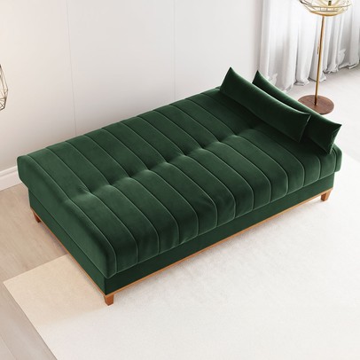 Sofá Cama 3 Lugares Reclinável Tequila Oliva - Vian